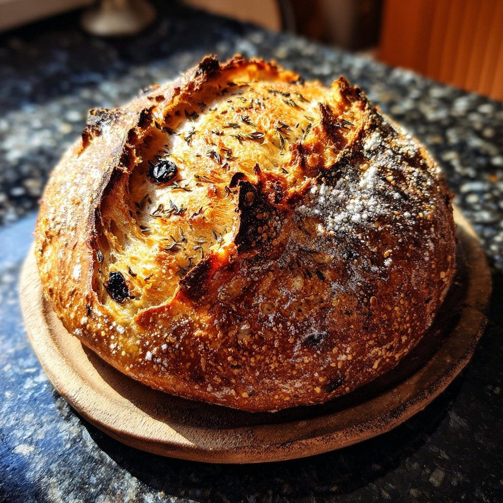 Lemon Blueberry Sourdough with Thyme Seasoning