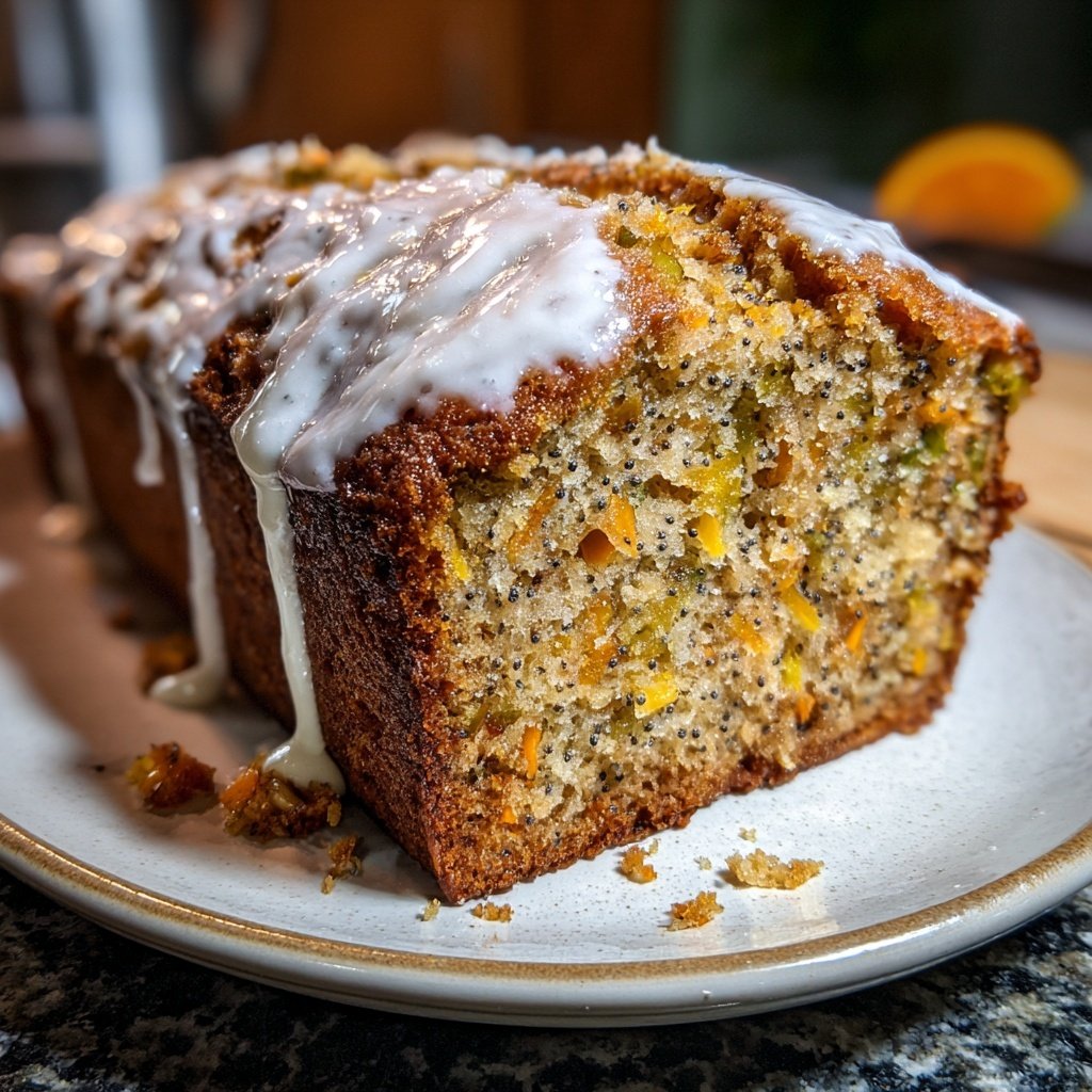 Blood Orange Poppyseed Loaf