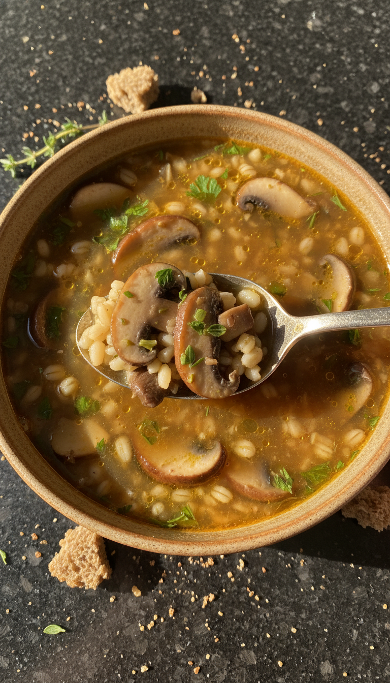 Mushroom and Barley Soup