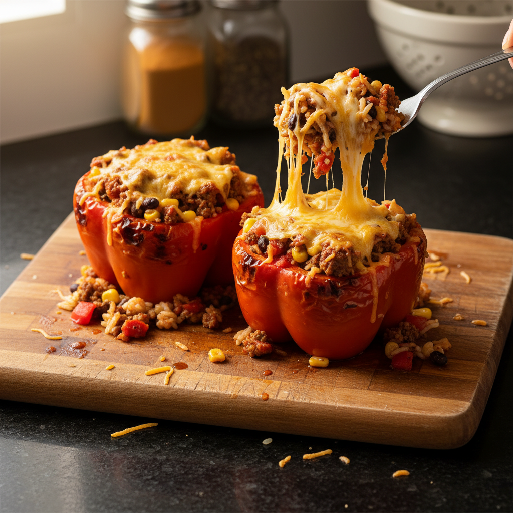 Stuffed Bell Peppers for Lovers
