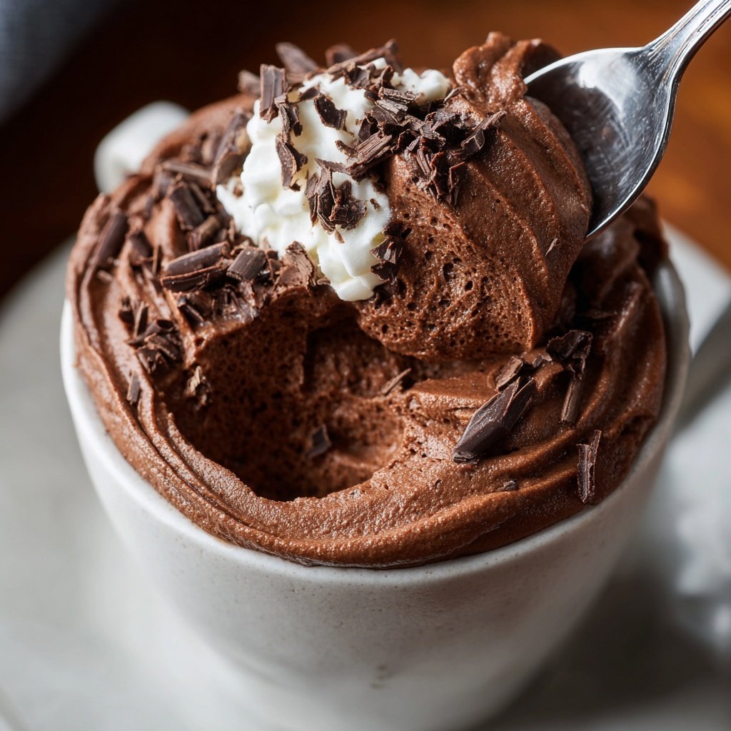 Rich Dark Chocolate Mousse