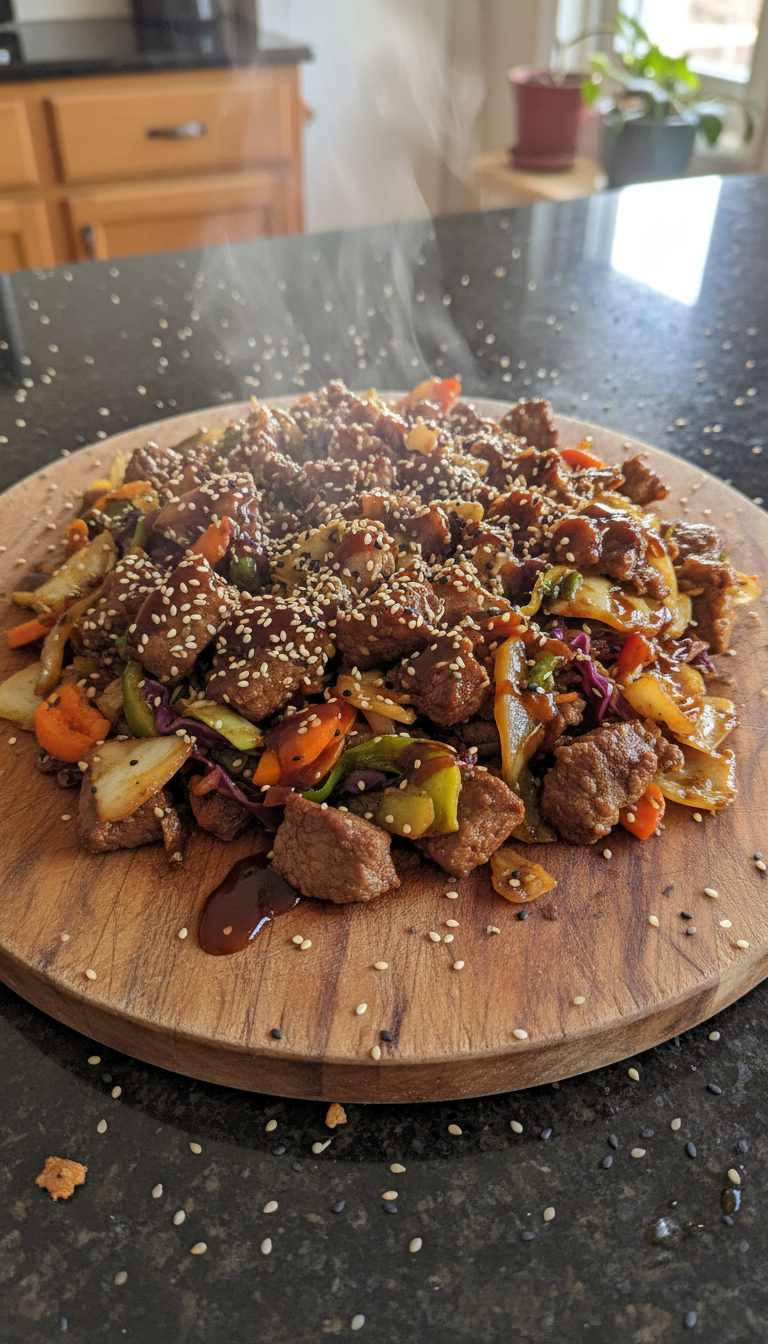 Beef and Cabbage Stir Fry