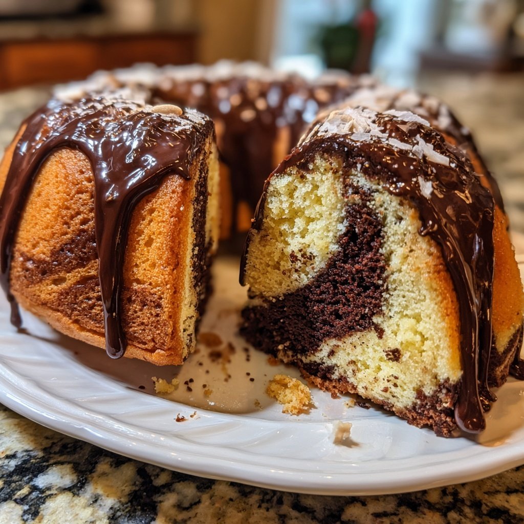 Galentine's Chocolate Marble Cake