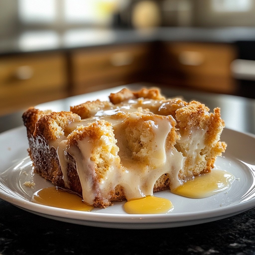 Bread Pudding with Butter Rum Sauce