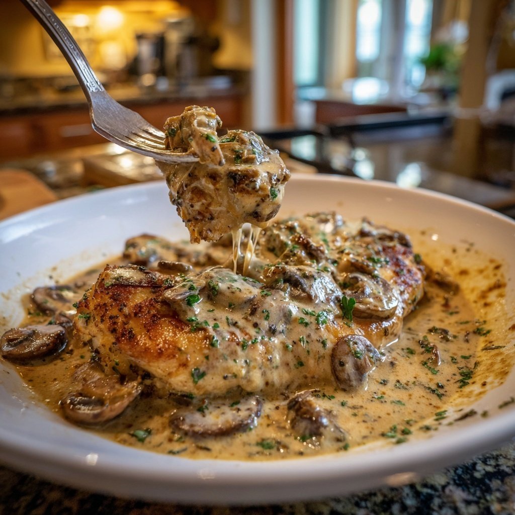 Creamy Mushroom Chicken Skillet