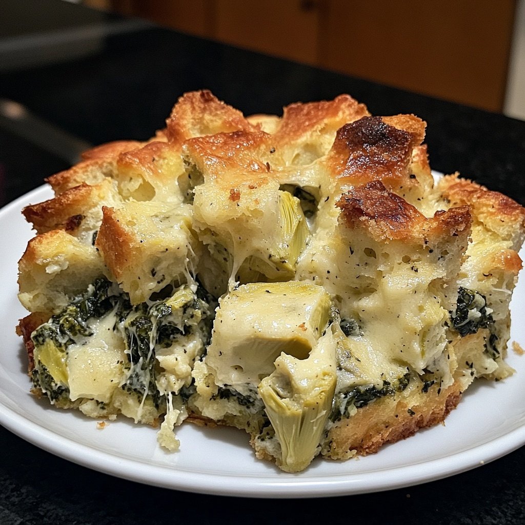 Spinach Artichoke Strata