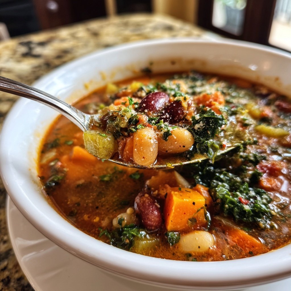 High Protein Veggie Soup