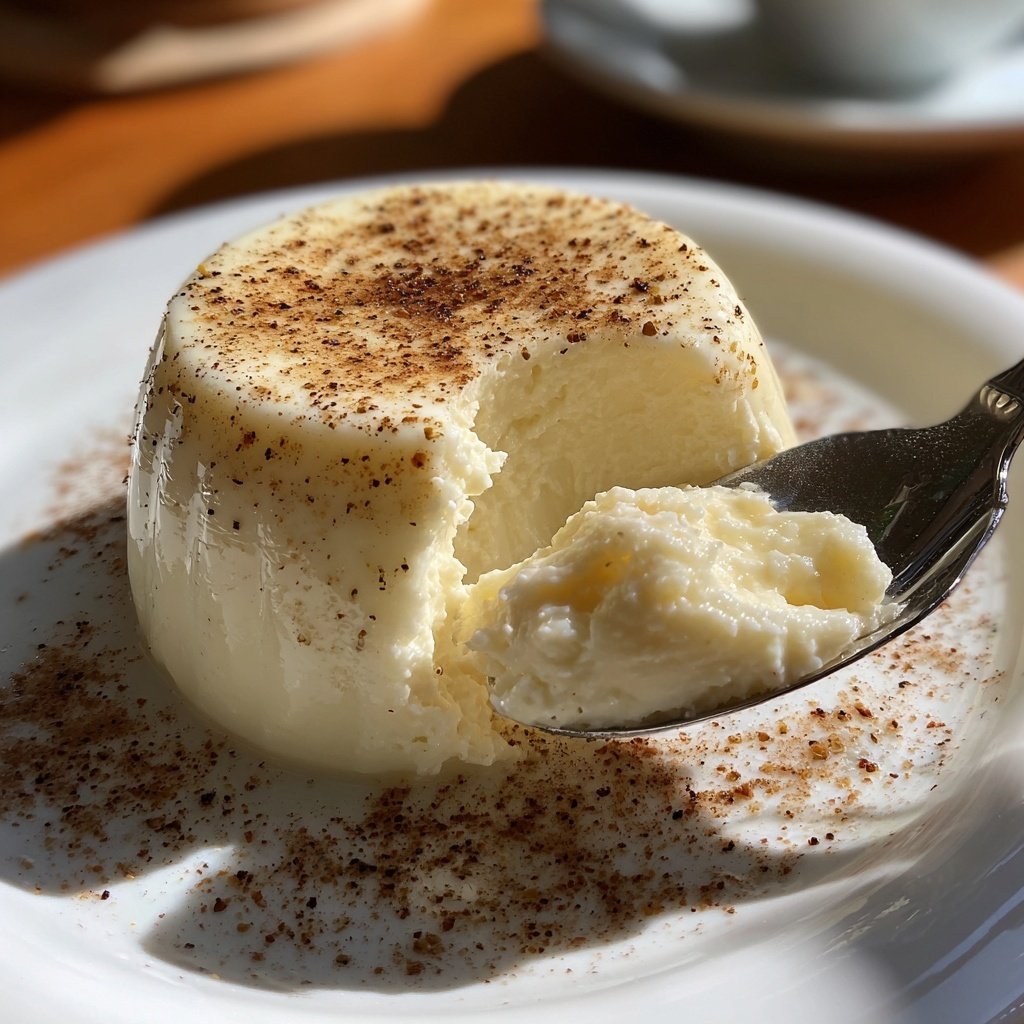 Eggnog Panna Cotta with Nutmeg