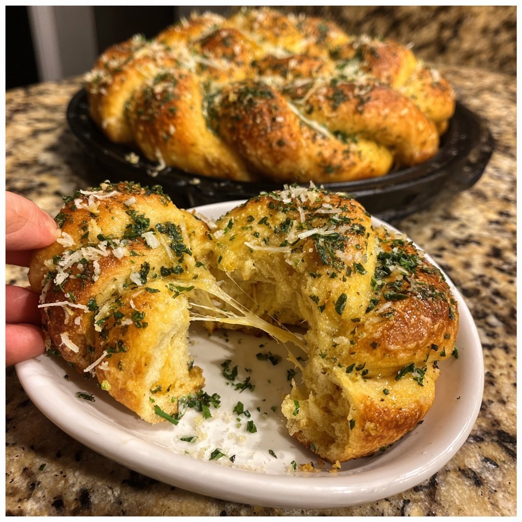 Savory Garlic Parmesan Knots