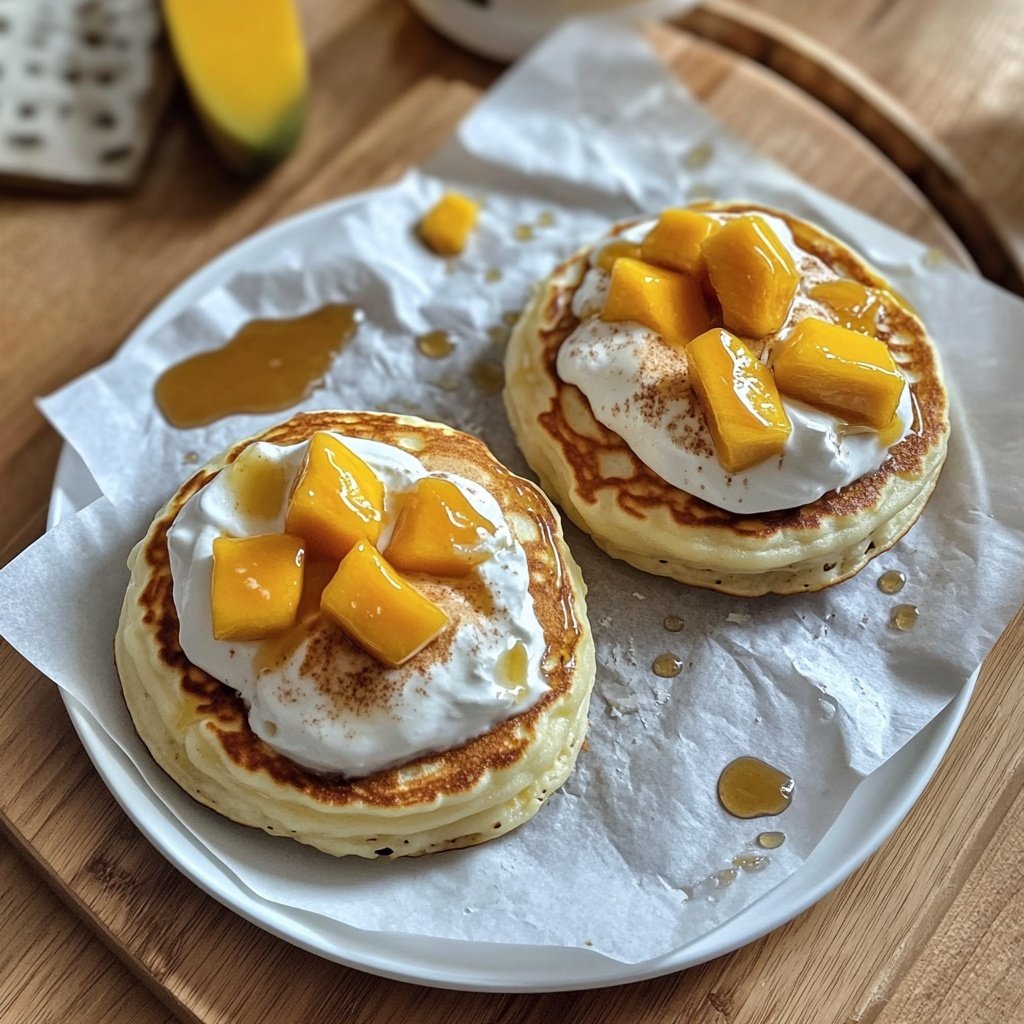Hong Kong-Style Mango Pancakes