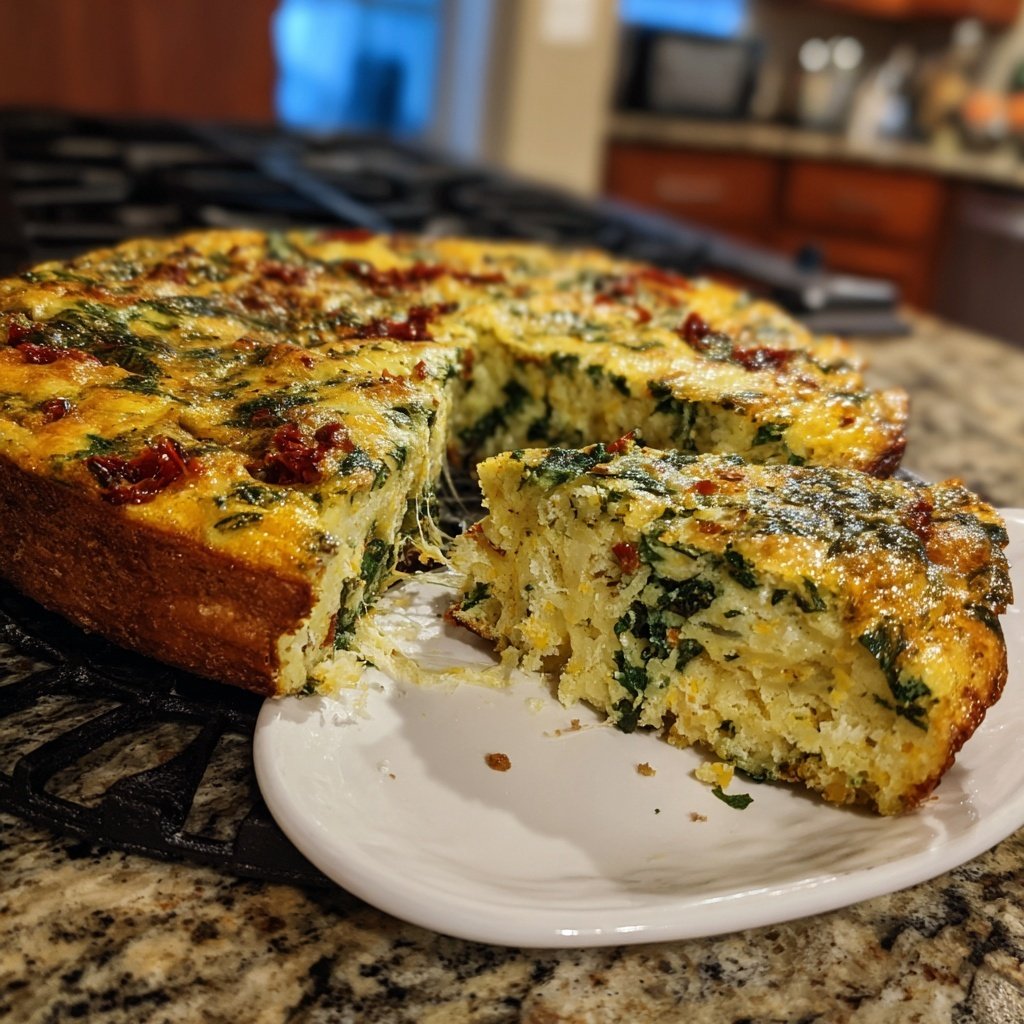 High Protein Spinach Frittata