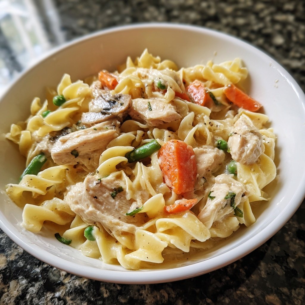 Easy Chicken and Noodles in One Pot