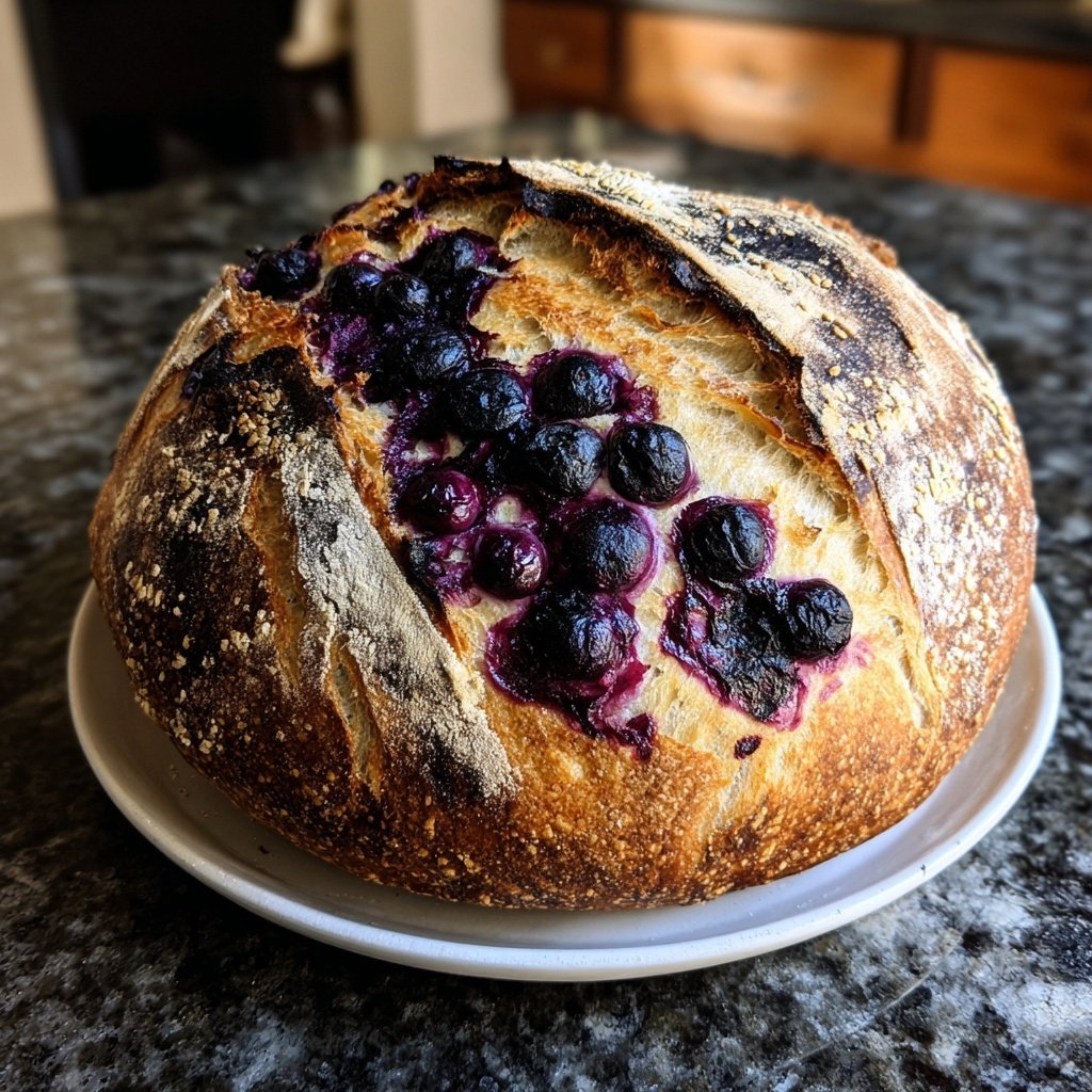 Lemon Blueberry Sourdough with Cream Cheese