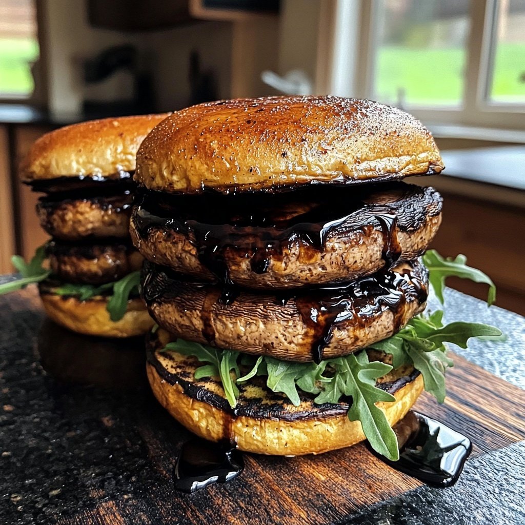 Balsamic Portobello Burgers