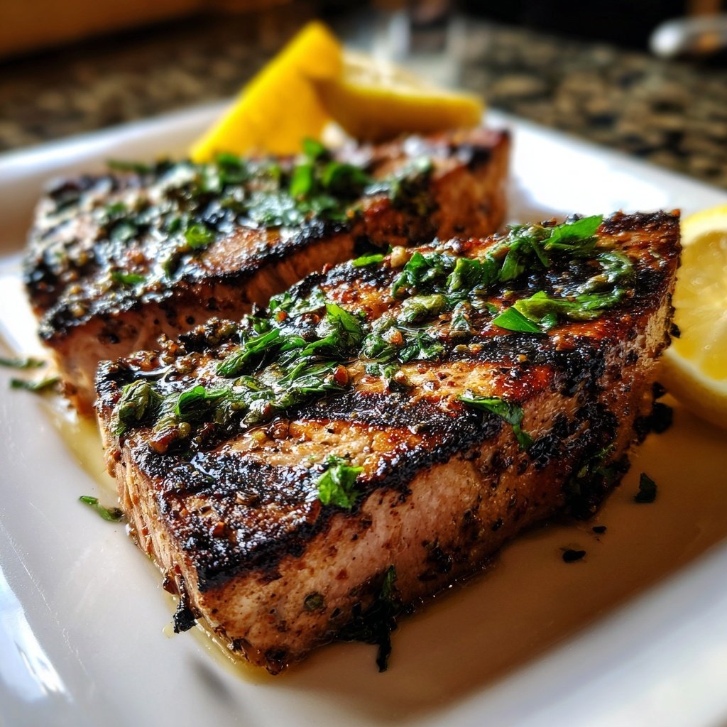 Grilled Tuna with Turf Sides