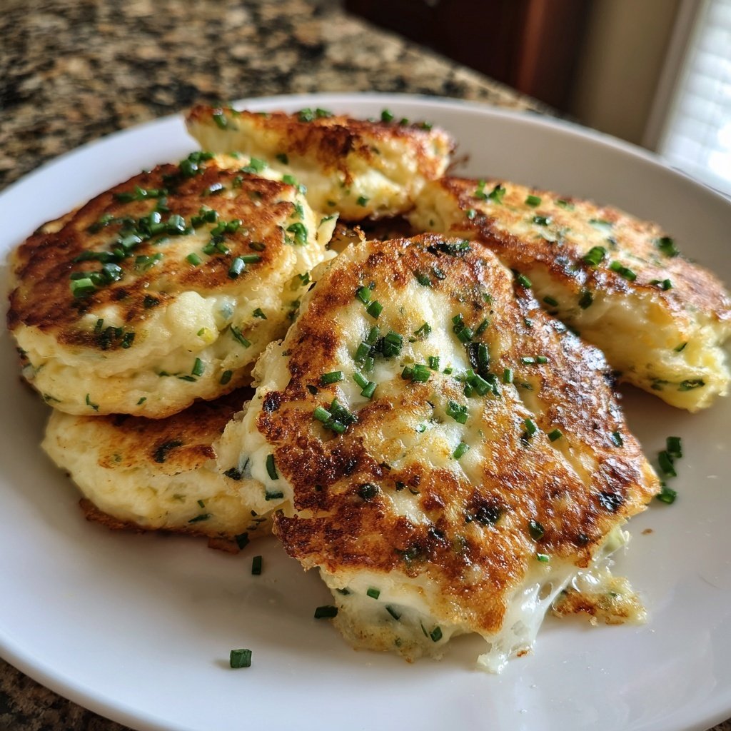 Cheese And Chives Pancakes