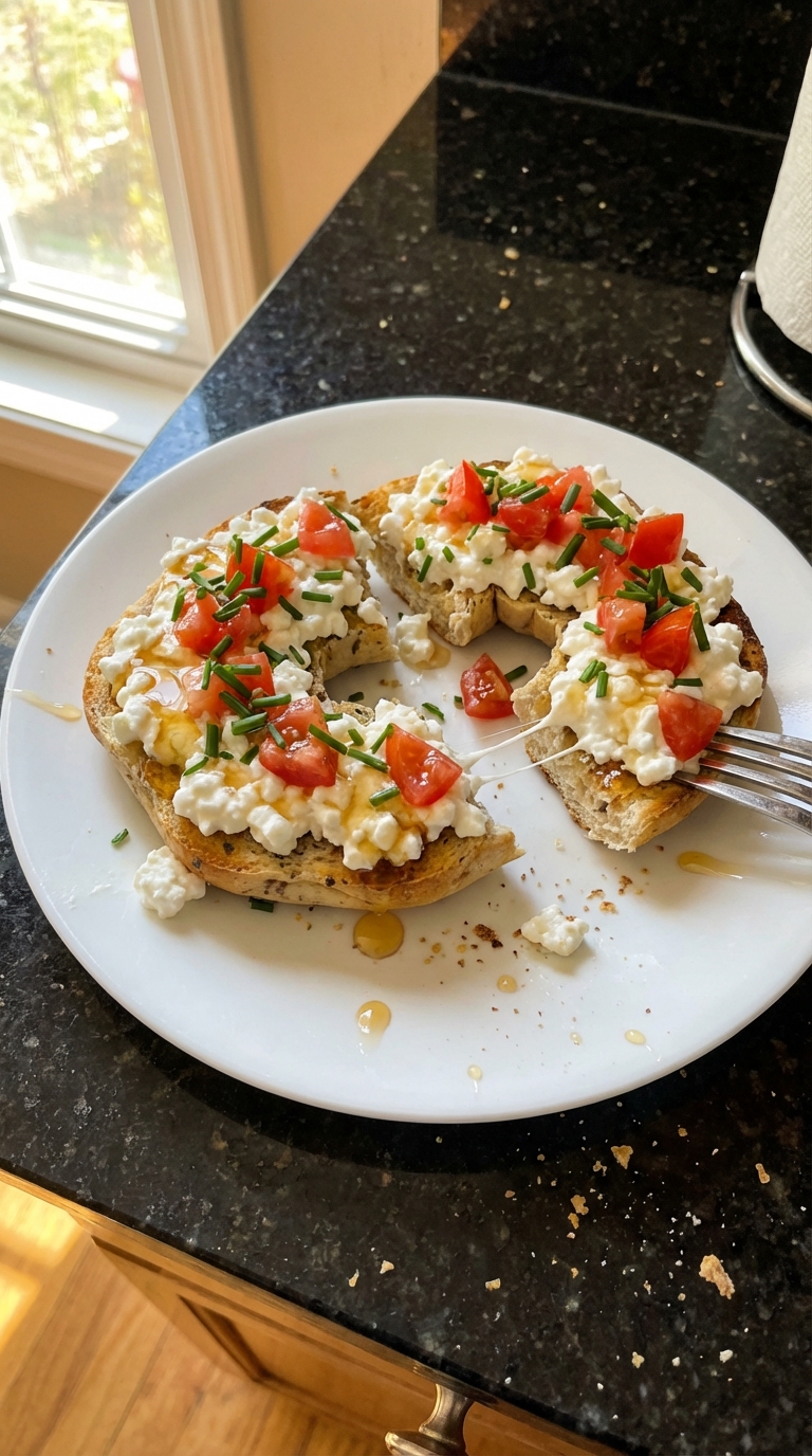 Cottage Cheese Bagel Medley