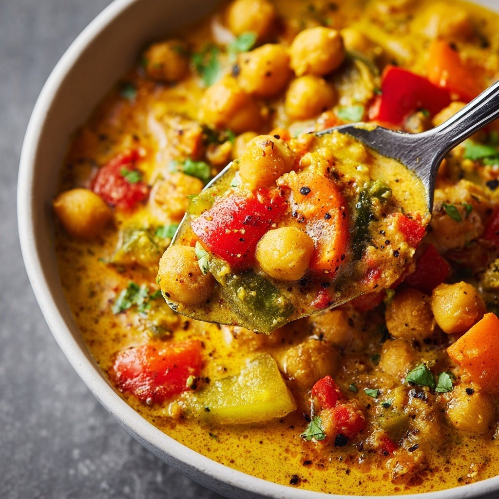 Chickpea Vegetable Coconut Curry