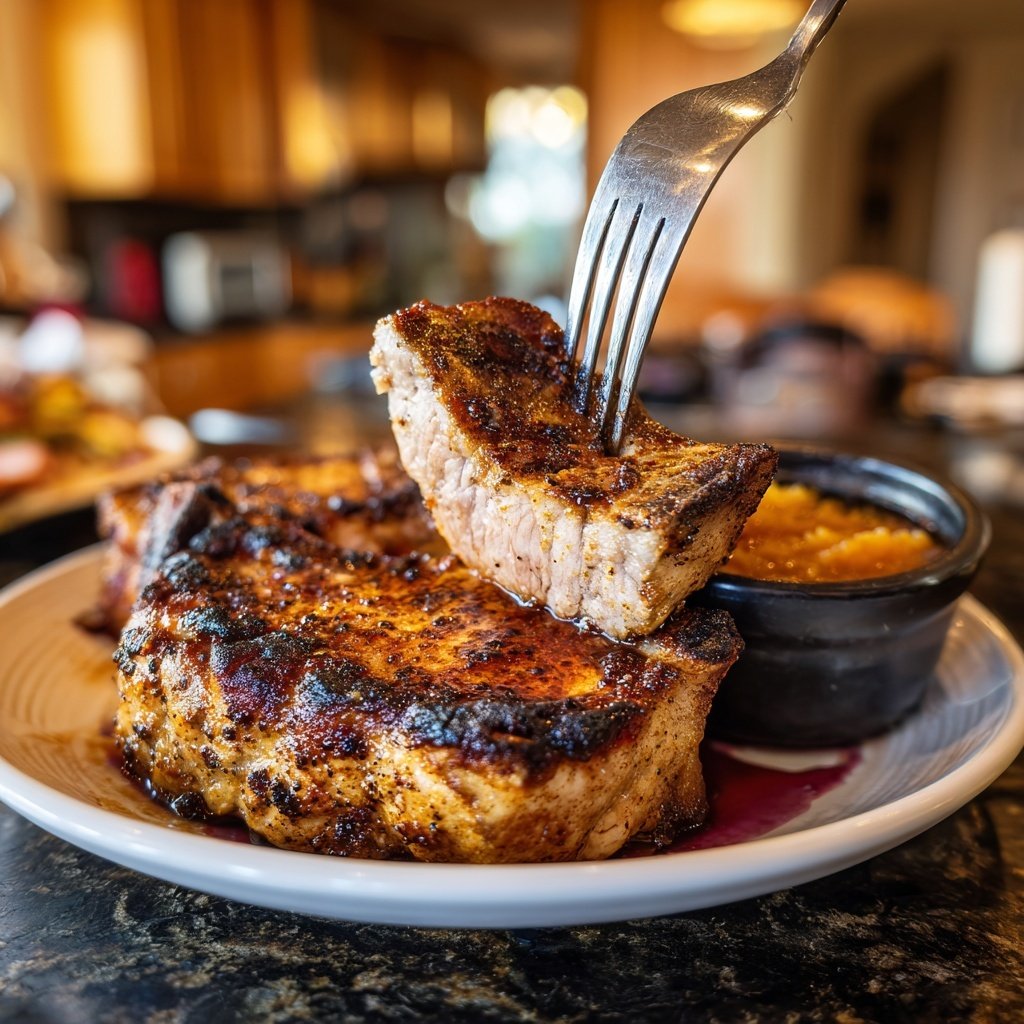 Roasted Pork Chops Applesauce Sauce
