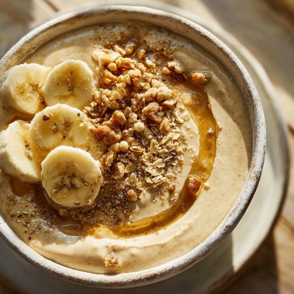 Peanut Butter Banana Breakfast Smoothie Bowl